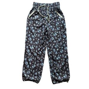 FP Movement by Free People Black and Blue Floral Joggers Size XS Casual Utility